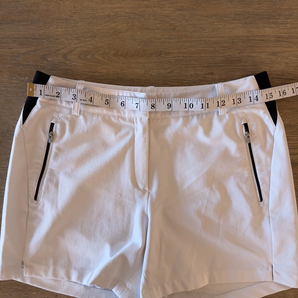 Louis Castel Women's White Golf Shorts-Size 70-U.S 4-Japanese Performance Fabric - Picture 9 of 16